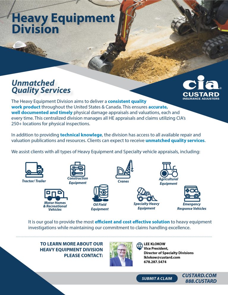 Line of Business One Page Brochures - Custard Insurance Adjusters, Inc.