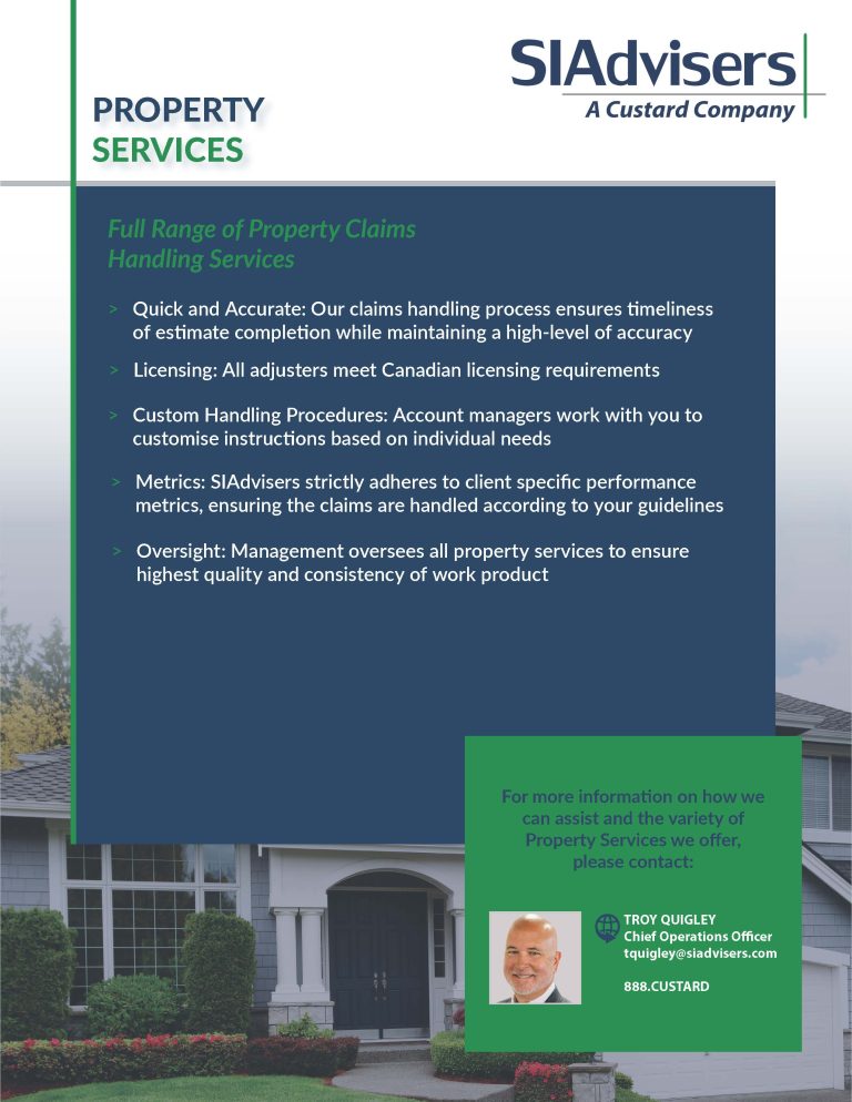 Line of Business One Page Brochures - Custard Insurance Adjusters, Inc.